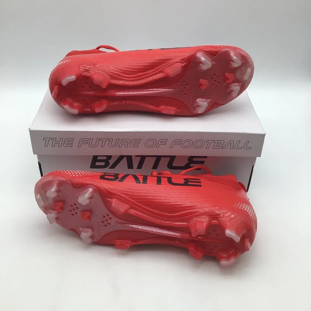 Battle Astrofly Football Cleats Mens Size 10.5 Red White Speedskin 3FT000002 NEW